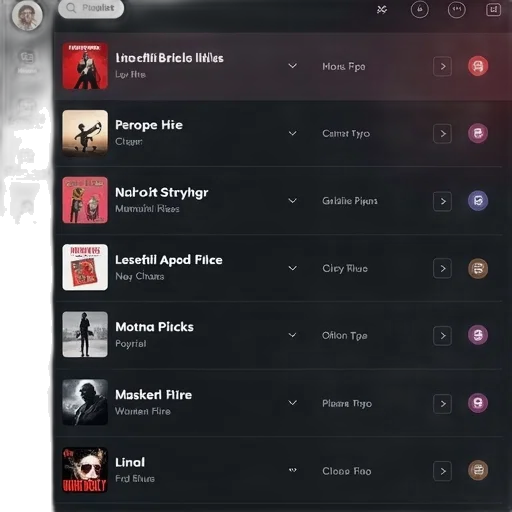 playlist, screen, easy, classify transparent PNG cut-out