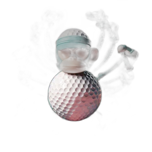 mask, robot, vaporwave, 3d render transparent PNG cut-out