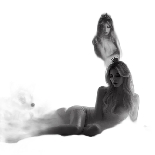 concept art, fantasy art, photorealistic, pencil sketch transparent PNG cut-out