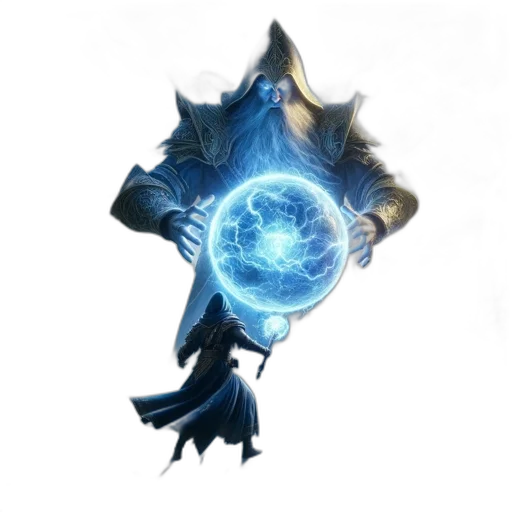 dragon, mask, staff, weapon transparent PNG cut-out