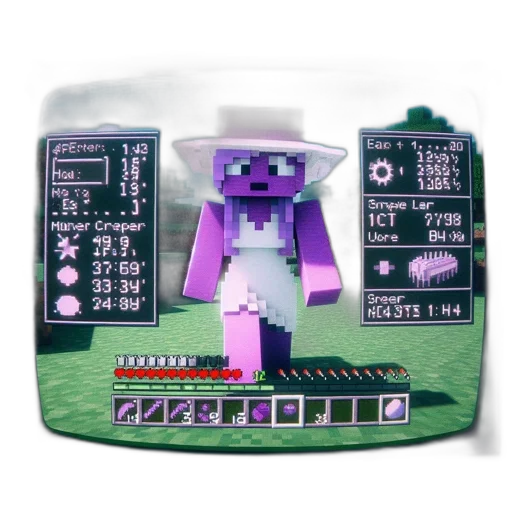 robot, hat, creature, staff transparent PNG cut-out