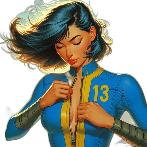 jacket, comic book art, concept art, fantasy art transparent PNG cut-out