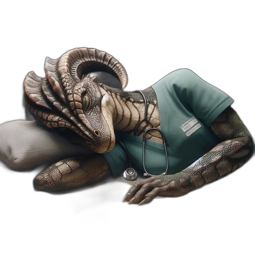 creature, animal, staff, dragon transparent PNG cut-out