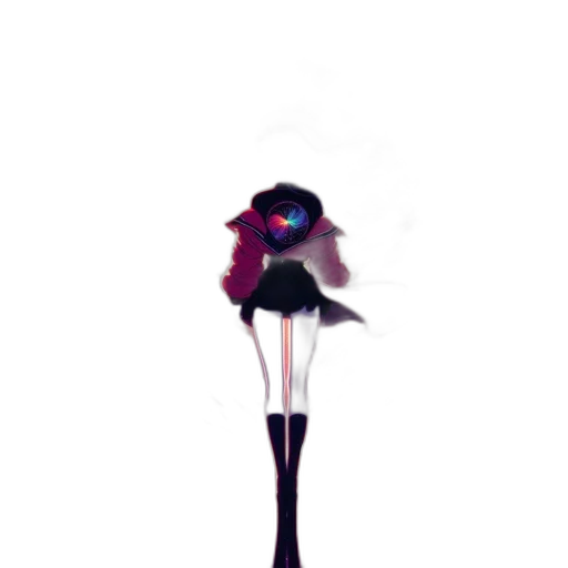 flower, staff, mask, creature transparent PNG cut-out