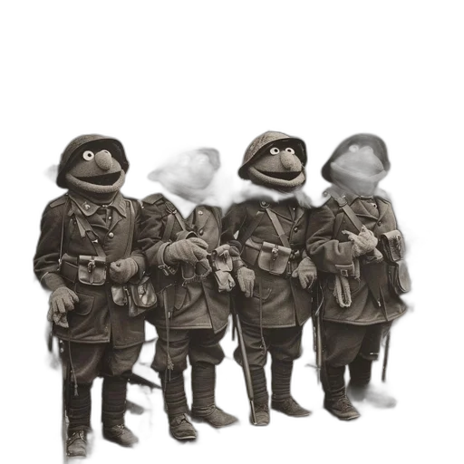 staff, jacket, hat, mask transparent PNG cut-out