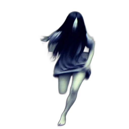 dress, hair, creature, mask transparent PNG cut-out