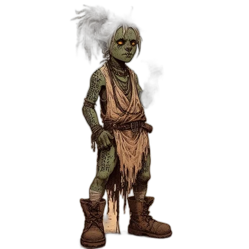 staff, creature, mask, concept art transparent PNG cut-out