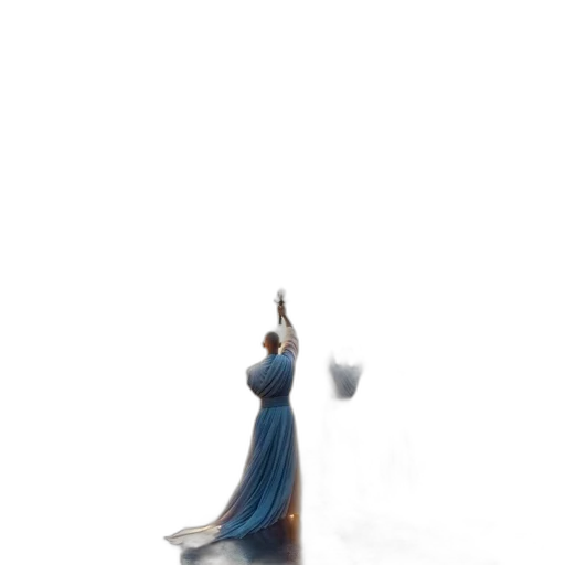 dress, staff, sword, weapon transparent PNG cut-out