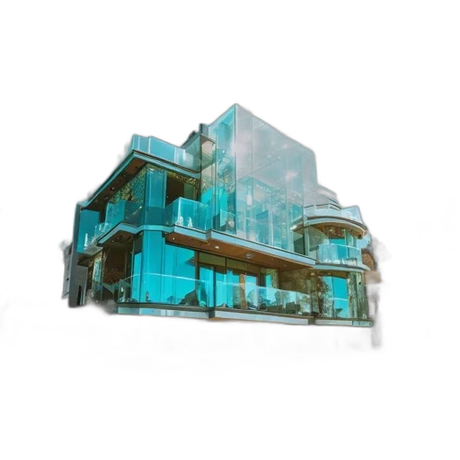 building, furniture, 3d render, concept art transparent PNG cut-out