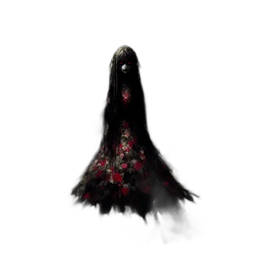 dress, hair, creature, crown transparent PNG cut-out