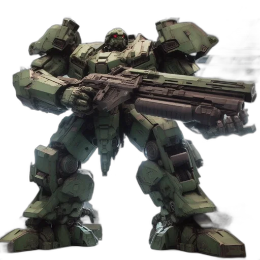 weapon, robot, concept art, 3d render transparent PNG cut-out