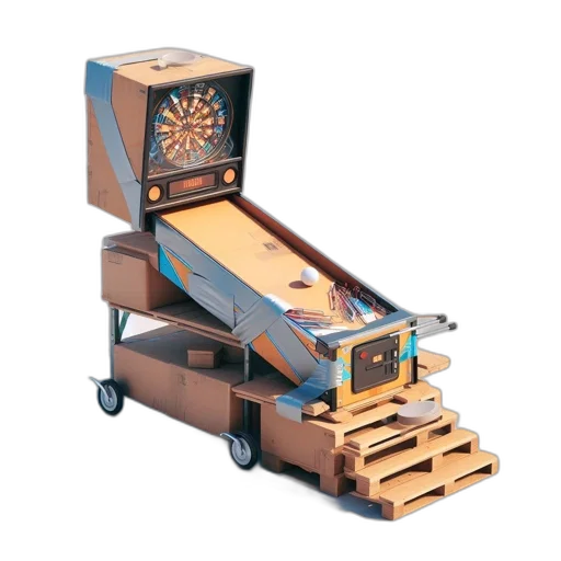 furniture, robot, unconventional, pinball transparent PNG cut-out