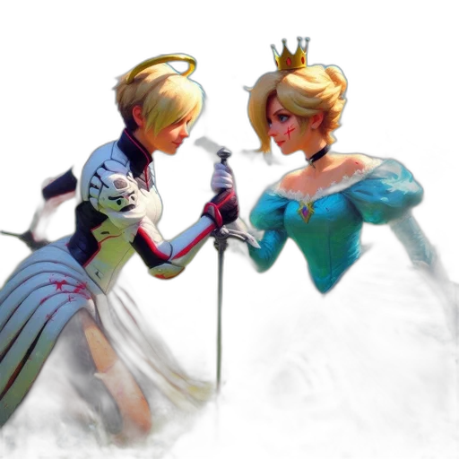 crown, sword, concept art, fantasy art transparent PNG cut-out