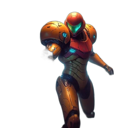 robot, weapon, concept art, 3d render transparent PNG cut-out