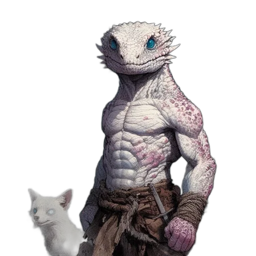 dragon, creature, animal, staff transparent PNG cut-out