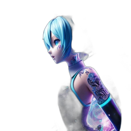 robot, dress, staff, face transparent PNG cut-out