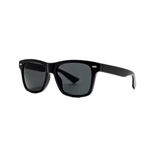pair, black, sunglasses, sleek transparent PNG cut-out