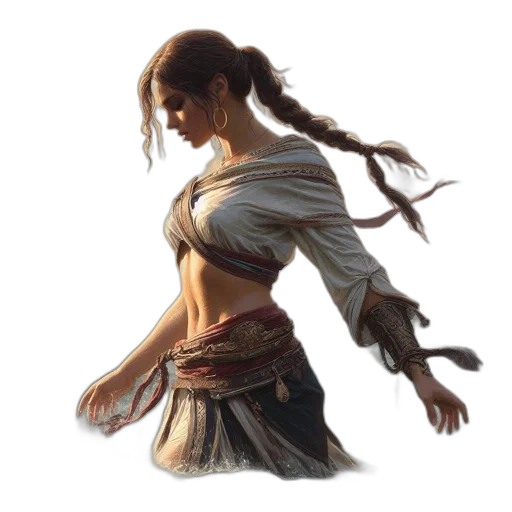 dress, sword, concept art, fantasy art transparent PNG cut-out