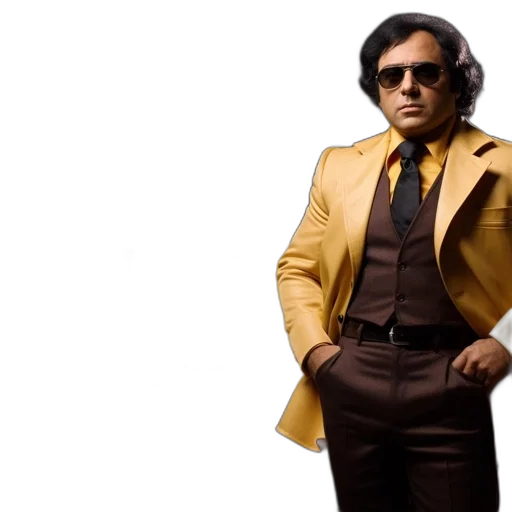 jacket, golden, man, mustard transparent PNG cut-out