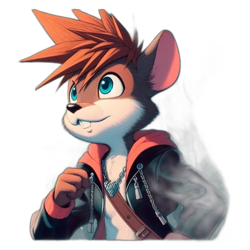jacket, mask, animal, staff transparent PNG cut-out