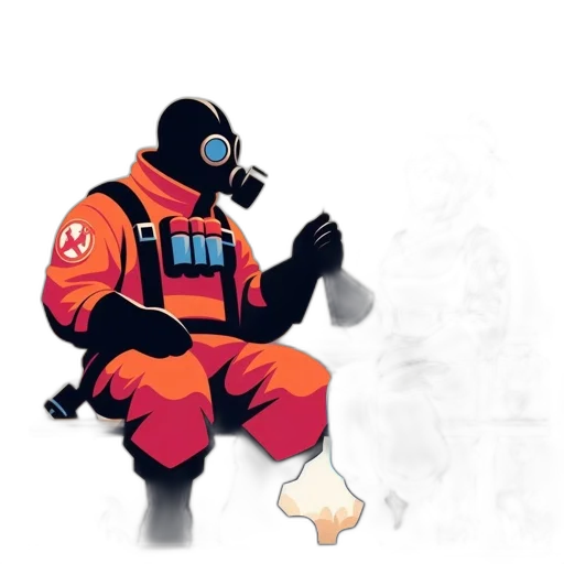 mask, robot, staff, weapon transparent PNG cut-out