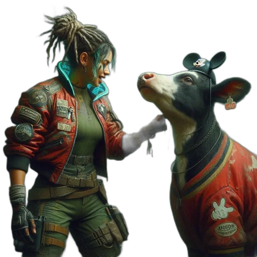 animal, weapon, jacket, concept art transparent PNG cut-out