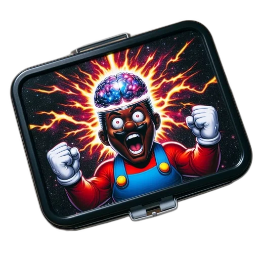 crown, robot, concept art, mario transparent PNG cut-out