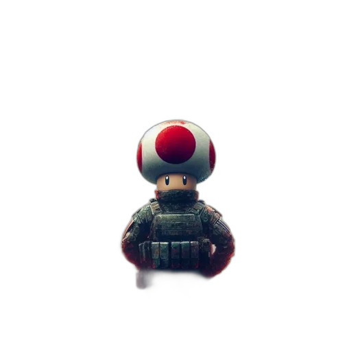 robot, hat, creature, weapon transparent PNG cut-out