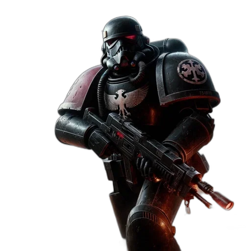 robot, weapon, concept art, 3d render transparent PNG cut-out