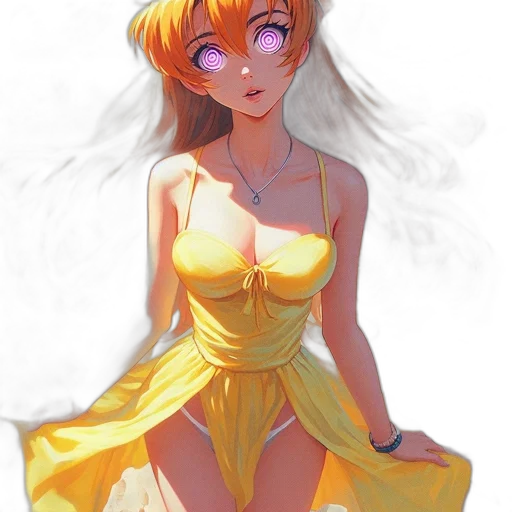 dress, crown, anime, watercolor transparent PNG cut-out