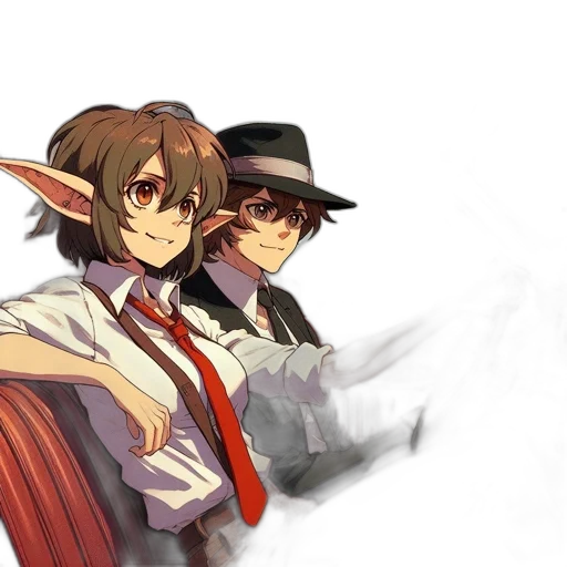 staff, hat, anime, concept art transparent PNG cut-out