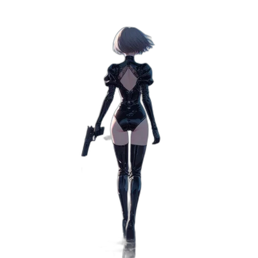 robot, dress, weapon, jacket transparent PNG cut-out
