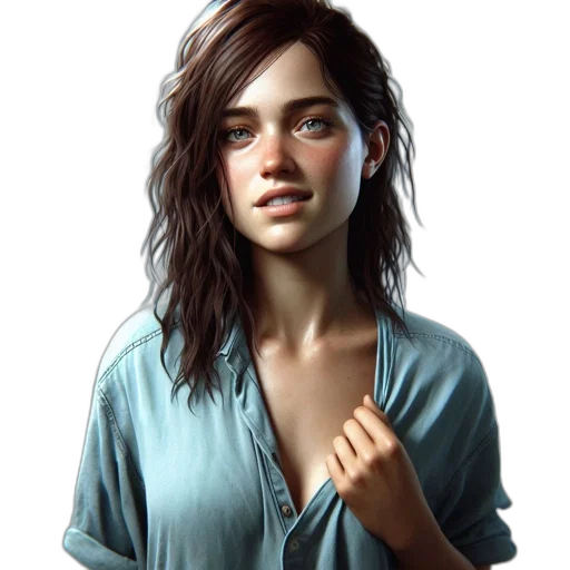 dress, face, staff, jacket transparent PNG cut-out