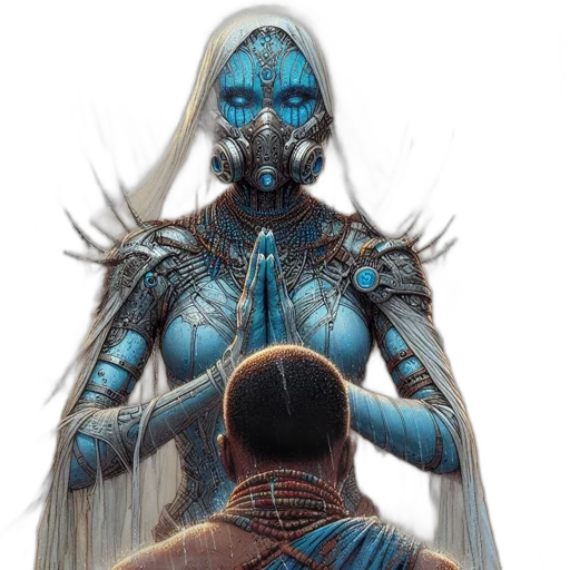 robot, mask, concept art, comic book art transparent PNG cut-out