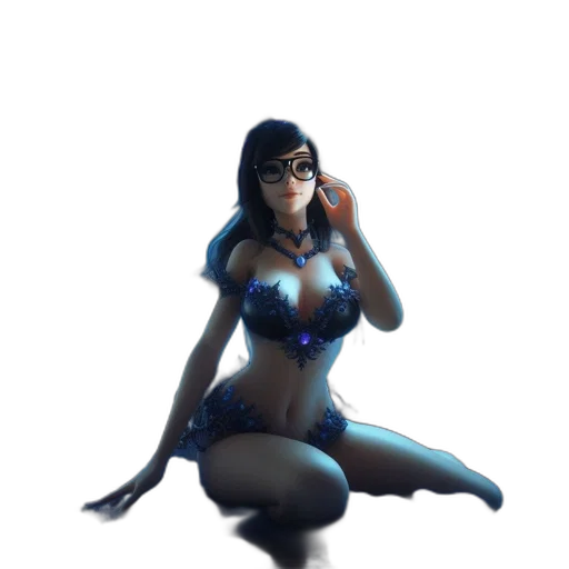 dress, staff, robot, concept art transparent PNG cut-out