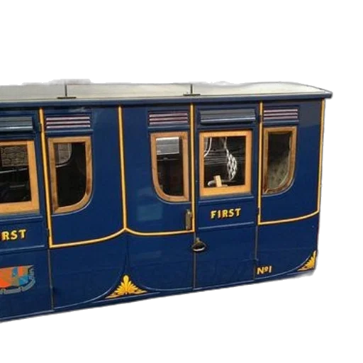 3d render, blue, train, car transparent PNG cut-out