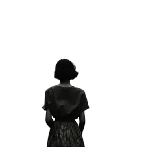 dress, hat, staff, umbrella transparent PNG cut-out