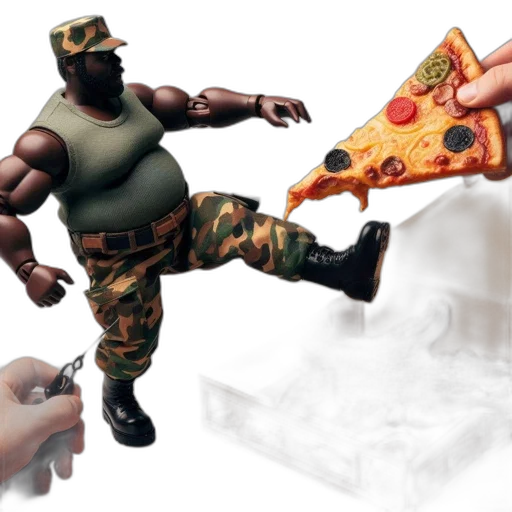 food, weapon, concept art, 3d render transparent PNG cut-out
