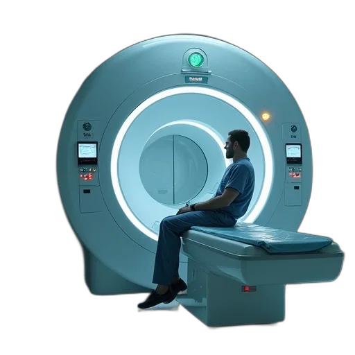 robot, concept art, 3d render, mri transparent PNG cut-out