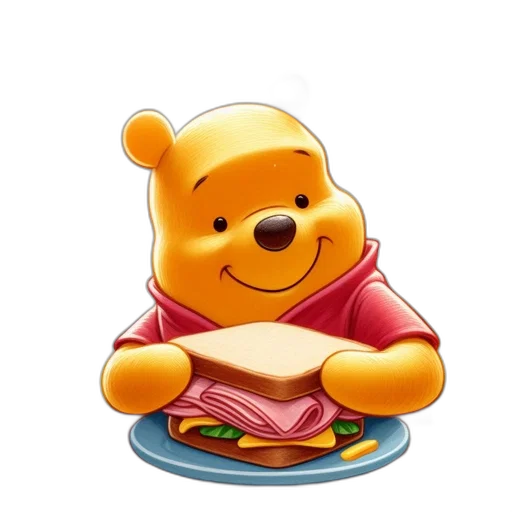 food, concept art, winnie, pooh transparent PNG cut-out