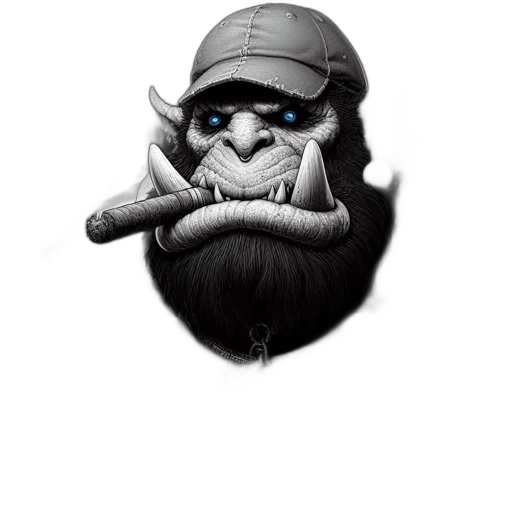 hat, staff, mask, creature transparent PNG cut-out