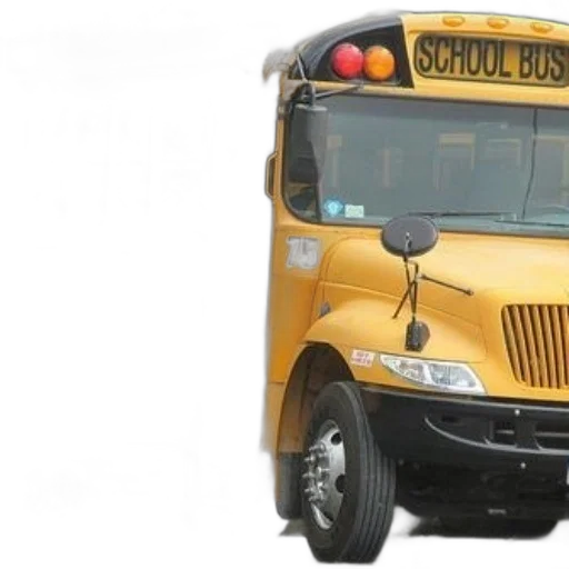 3d render, yellow, school, bus transparent PNG cut-out