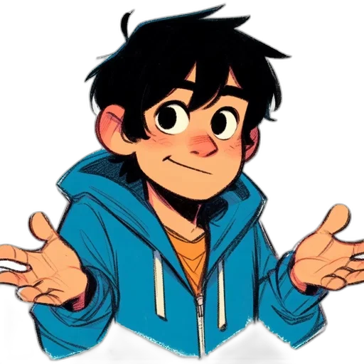 jacket, staff, cartoon, anime transparent PNG cut-out