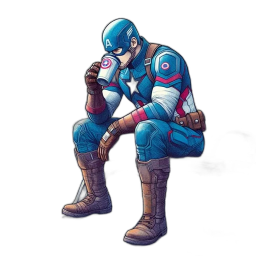 comic book art, concept art, pixel art, fantasy art transparent PNG cut-out
