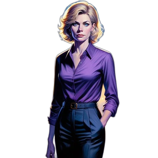 jacket, staff, comic book art, concept art transparent PNG cut-out