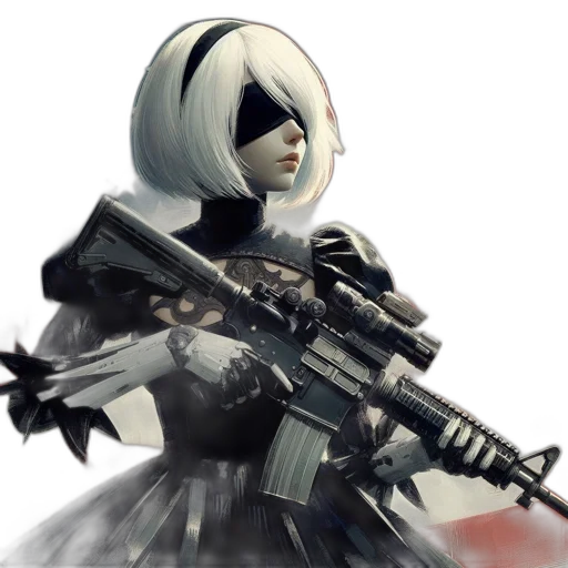 weapon, staff, robot, concept art transparent PNG cut-out