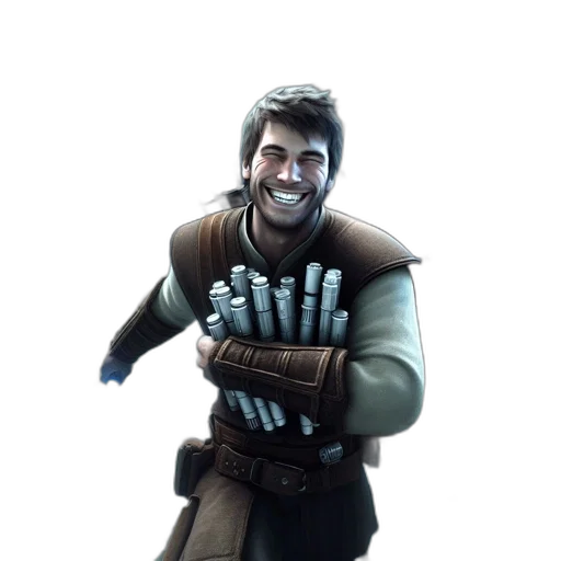 staff, weapon, jacket, sword transparent PNG cut-out