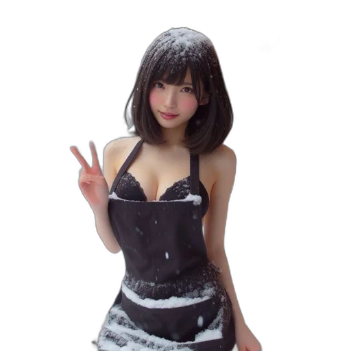 dress, robot, photorealistic, 3d render transparent PNG cut-out