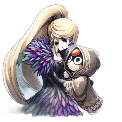 weapon, staff, dress, animal transparent PNG cut-out