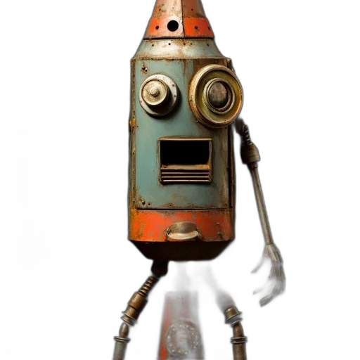 robot, staff, weapon, animal transparent PNG cut-out
